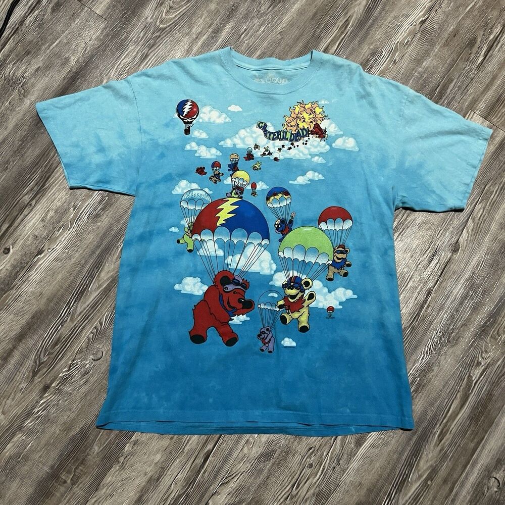 2000 Liquid Blue Grateful Dead Parachute Bears Tee XL